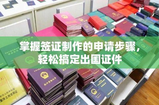 五峰掌握签证制作的申请步骤，轻松搞定出国证件